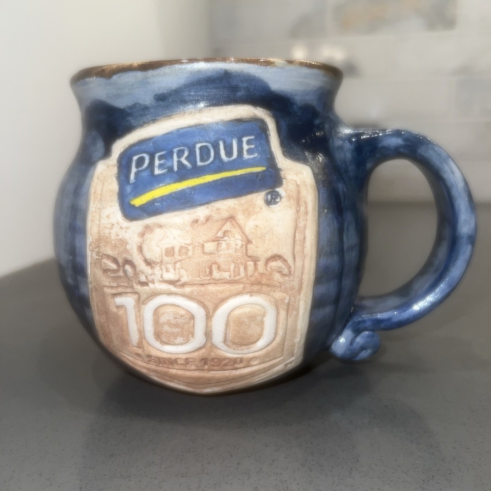 Purdue 100 Year Anniversary Ceramic Mug Artist Signed